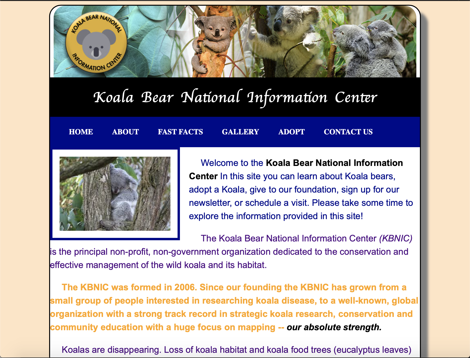 Koala Project Website